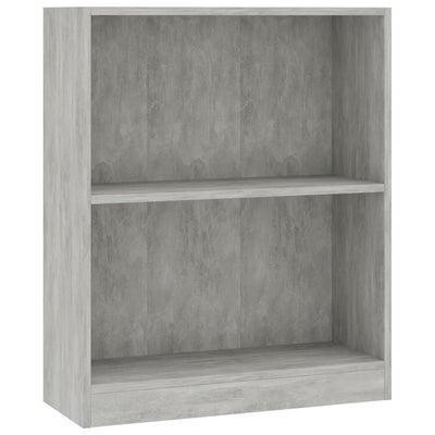 Kirjahylly betoninharmaa 60x24x76 cm tekninen puu