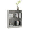 Kirjahylly betoninharmaa 60x24x76 cm tekninen puu