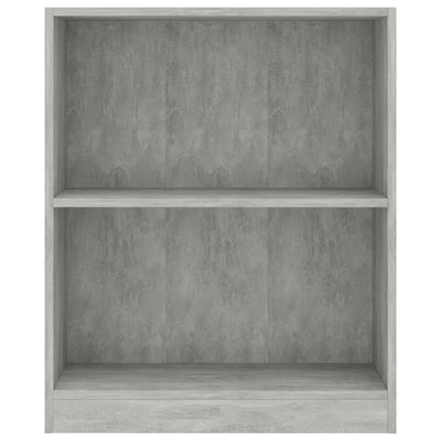 Kirjahylly betoninharmaa 60x24x76 cm tekninen puu