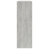 Kirjahylly betoninharmaa 60x24x76 cm tekninen puu