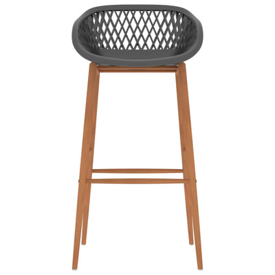 Harmaa baarituolit Foiomfia (4 kpl)