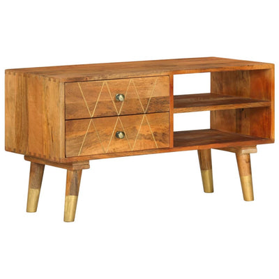 TV-taso 85x35x47 cm täysi mangopuu