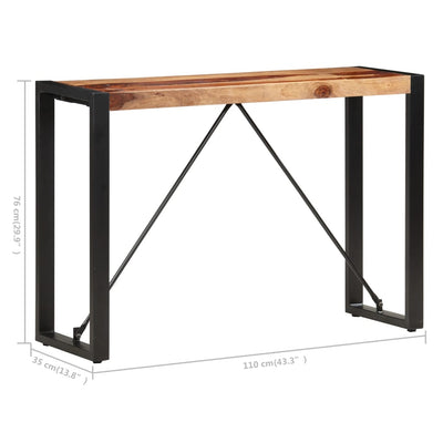 Konsolipöytä 110x35x76 cm täysi seesampuu