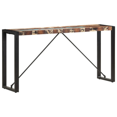 Sivupöytä 150x35x76 cm täysi kierrätetty puu