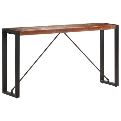 Sivupöytä 150x35x76 cm täysi kierrätetty puu
