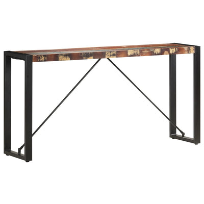 Sivupöytä 150x35x76 cm täysi kierrätetty puu
