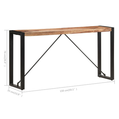 Sivupöytä 150x35x76 cm täysi seesampuu