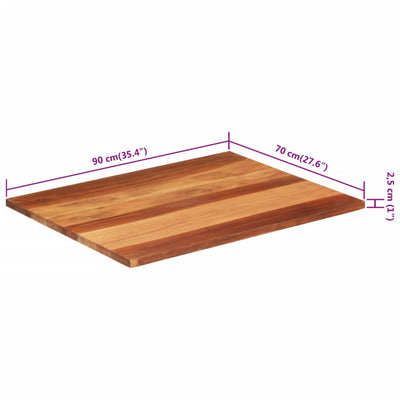 Pöytälevy täysi akaasiapuu 25-27 mm 70x90 cm