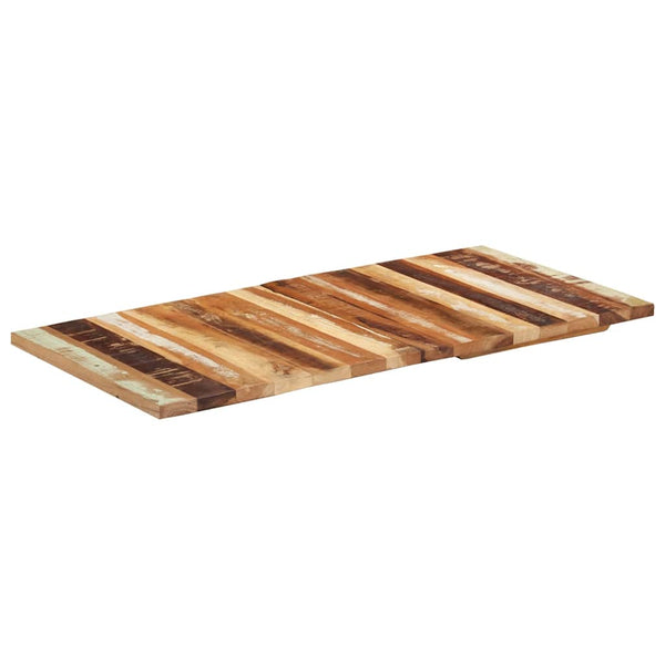 Suorakulmainen pöytälevy 60x120 cm 25-27 mm täysi kierrätyspuu