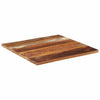 Neliönmuotoinen pöytälevy 70x70 cm 25-27 mm täysi kierrätyspuu