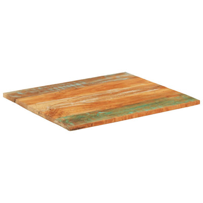 Suorakulmainen pöytälevy 70x80 cm 25-27 mm täysi kierrätyspuu