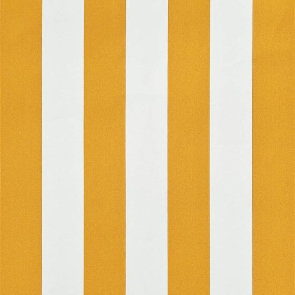 Sisäänkelattava markiisi LEDillä 350x150 cm keltainen/valkoinen