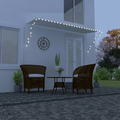 Kerma sisäänkelattava markiisi ledillä Ghile 350x150cm