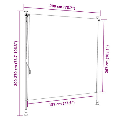Kerma ulkorullaverho Feliana 200x270cm
