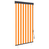 Ulkorullaverho 80x250 cm valkoinen ja oranssi