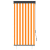 Ulkorullaverho 80x250 cm valkoinen ja oranssi