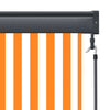 Ulkorullaverho 80x250 cm valkoinen ja oranssi