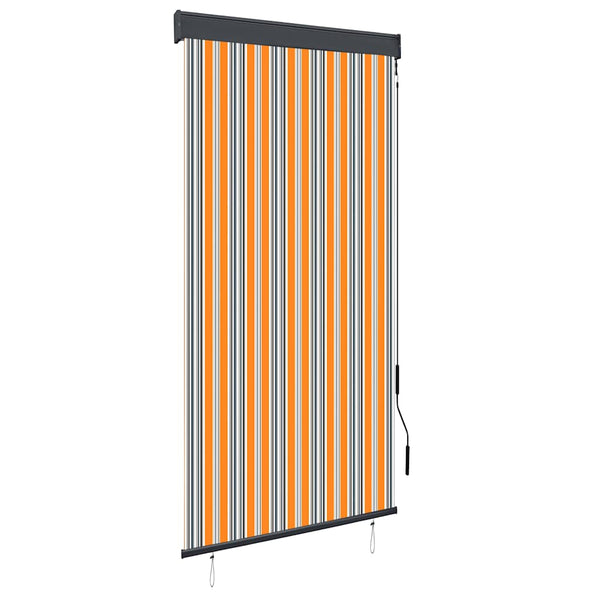 Ulkorullaverho 100x250 cm keltainen ja sininen