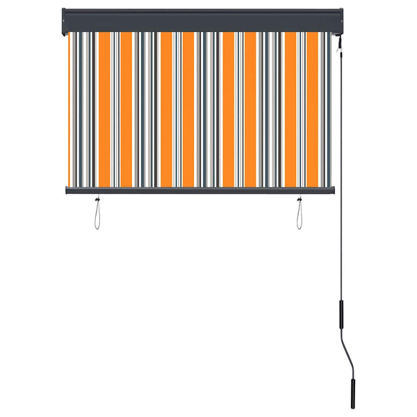 Ulkorullaverho 100x250 cm keltainen ja sininen