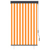 Ulkorullaverho 100x250 cm valkoinen ja oranssi