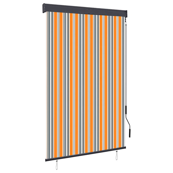 Ulkorullaverho 120x250 cm keltainen ja sininen