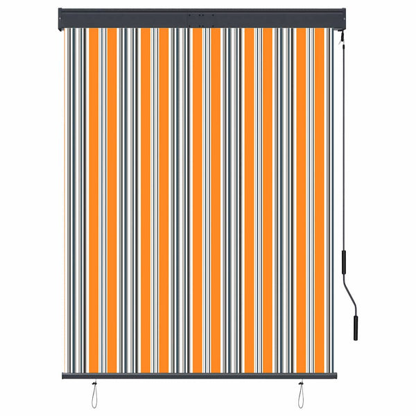 Ulkorullaverho 120x250 cm keltainen ja sininen