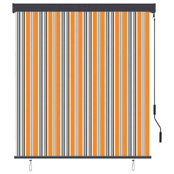 Ulkorullaverho 140x250 cm keltainen ja sininen