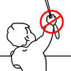 Ulkorullaverho 160x250 cm sininen ja valkoinen