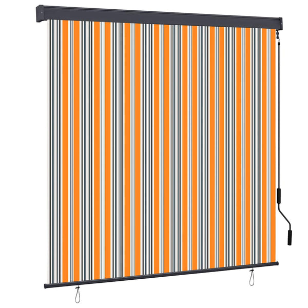 Ulkorullaverho 170x250 cm keltainen ja sininen