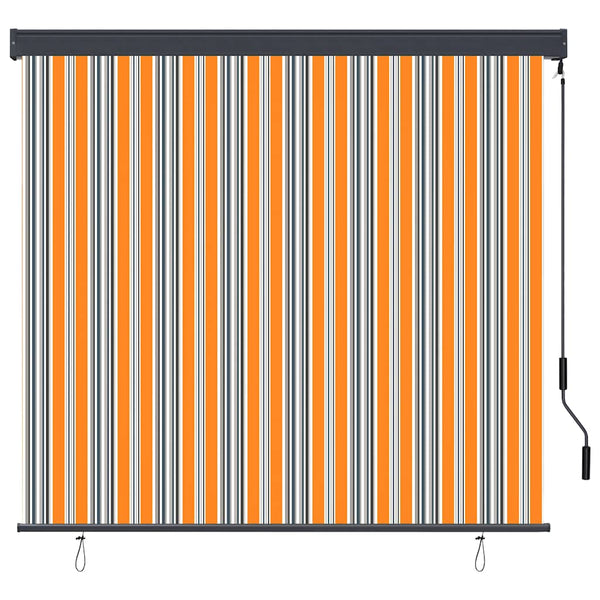 Ulkorullaverho 170x250 cm keltainen ja sininen
