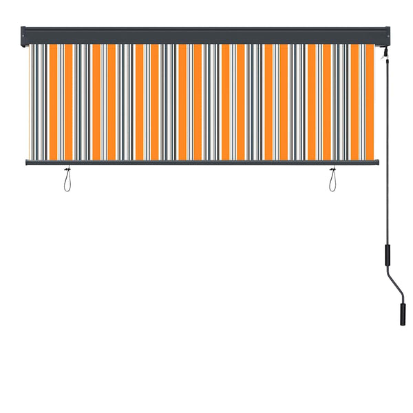 Ulkorullaverho 170x250 cm keltainen ja sininen