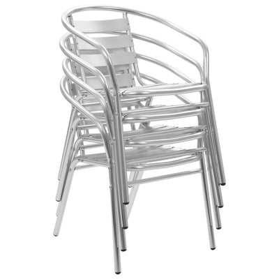 Pinottavat ulkotuolit 4 kpl alumiini