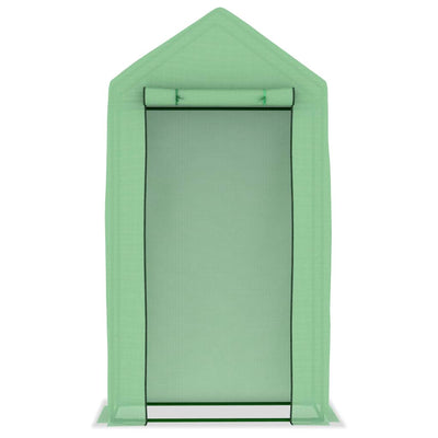 Kasvihuone teräsrungolla 0,5 m² 1x0,5x1,9 m