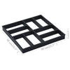 Polkujen luomismuotit 2 kpl 40x40x4 cm muovi