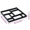 Polkujen luomismuotit 2 kpl 50,4x50,4x4,3 cm muovi