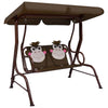 Ruskea lasten keinupenkki Pinita 115x75x110cm (kangas)