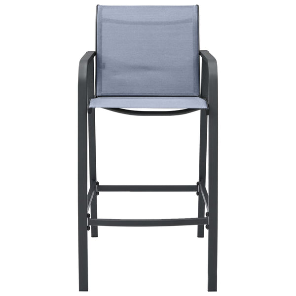 Harmaa puutarhan baarituolit Arthemice (4 kpl textilene)
