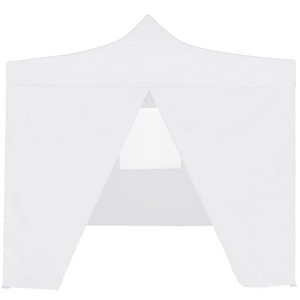 Valkoinen kokoontaittuva juhlateltta Lya 3x3 m (4 sivuseinää, teräs)