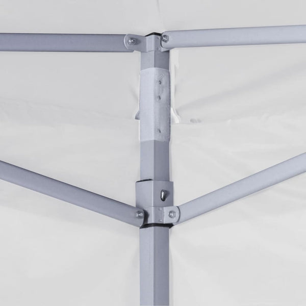 Valkoinen kokoontaittuva juhlateltta Lya 3x3 m (4 sivuseinää, teräs)