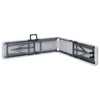 Kokoontaitettavat puutarhapenkit 2 kpl 180 cm HDPE valkoinen