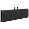 Kokoontaitettavat puutarhapenkit 2 kpl 180 cm HDPE musta