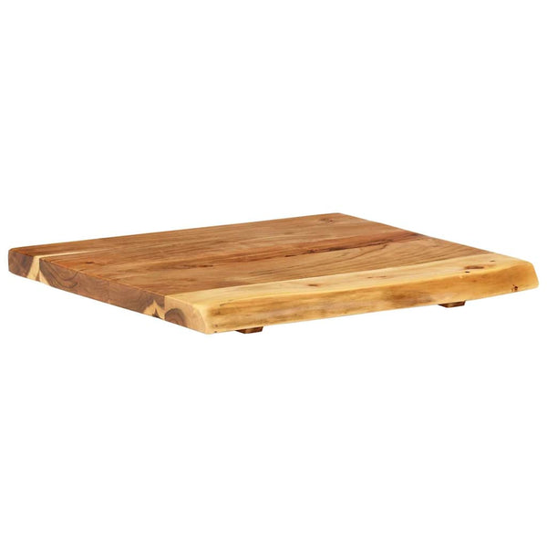 Kylpyhuoneen peilipöydän levy täysi akaasiapuu 58x52x3,8 cm