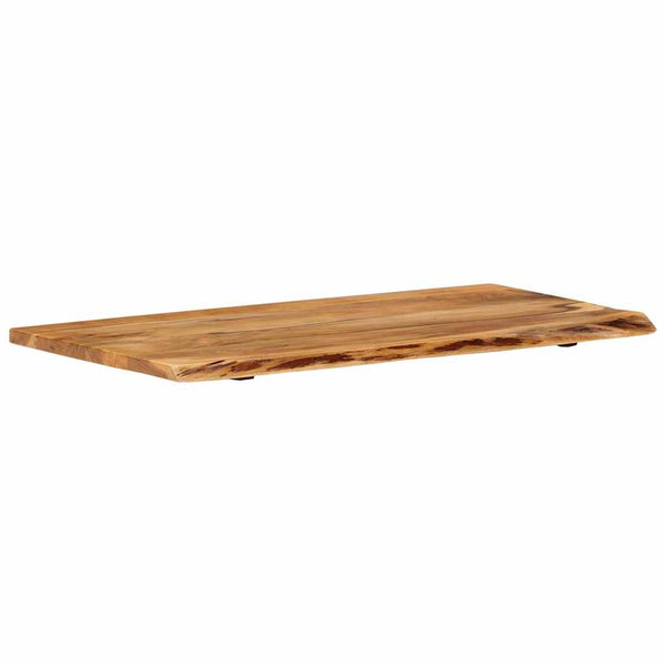 Kylpyhuoneen peilipöydän levy täysi akaasiapuu 100x52x2,5 cm