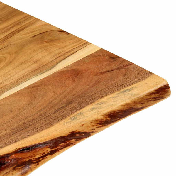 Kylpyhuoneen peilipöydän levy täysi akaasiapuu 100x52x2,5 cm