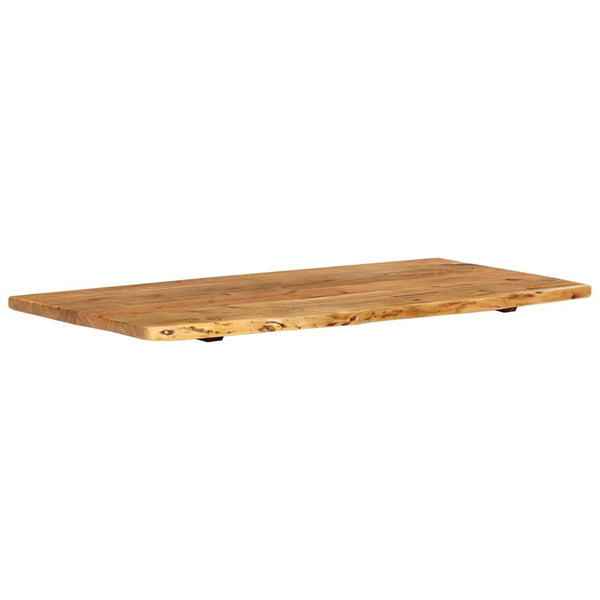 Kylpyhuoneen peilipöydän levy täysi akaasiapuu 100x52x2,5 cm