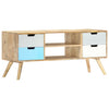 TV-taso 110x35x48 cm täysi mangopuu