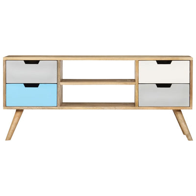 TV-taso 110x35x48 cm täysi mangopuu