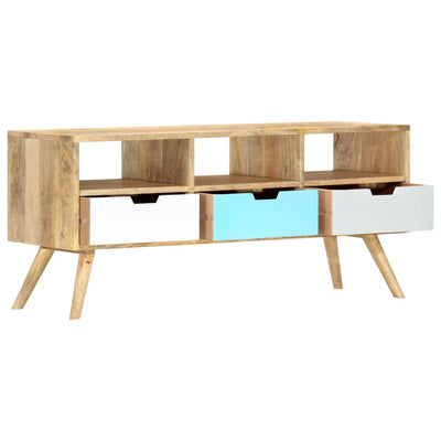 TV-taso 110x35x48 cm täysi mangopuu