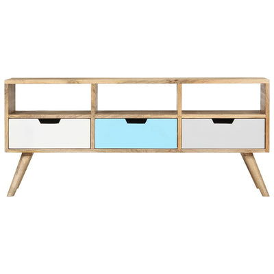TV-taso 110x35x48 cm täysi mangopuu