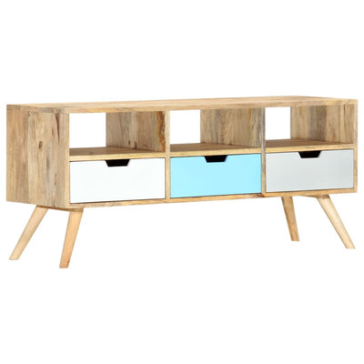TV-taso 110x35x48 cm täysi mangopuu